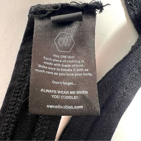 OW Collection Crete Linen Blend Wrap Top Size Small - Picture 6 of 9